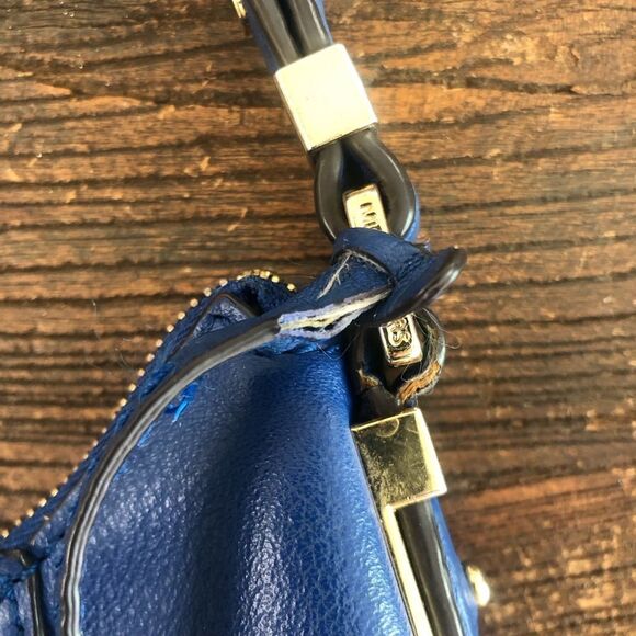 Michael Kors Bowery Blue Leather Hobo Bag - Picture 2 of 4